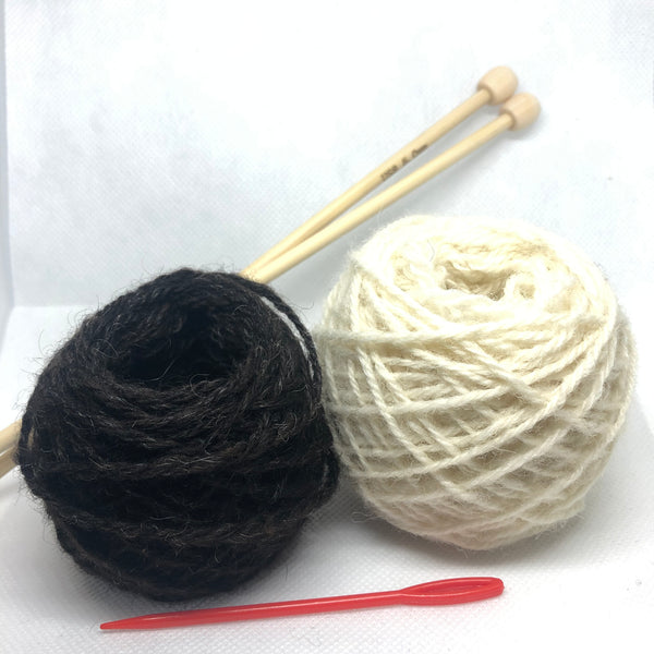Charlie Button Yarns Knit Kit - Beginners Handwarmers