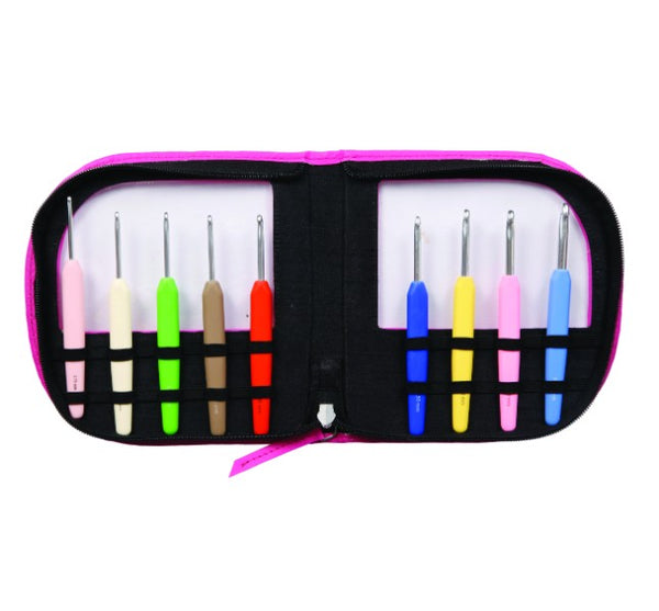 Knit Pro Waves Crochet Hooks Set - Pink