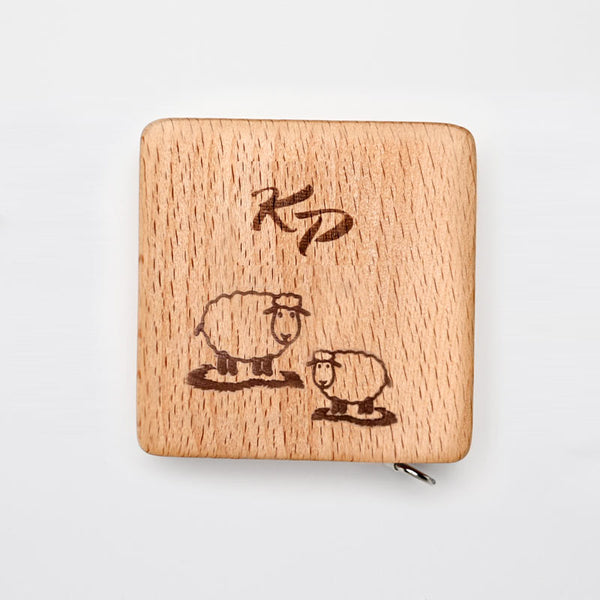 Knit Pro Beech Wood retractable Tape Measure