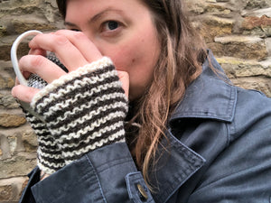 Charlie Button Yarns Knit Kit - Beginners Handwarmers