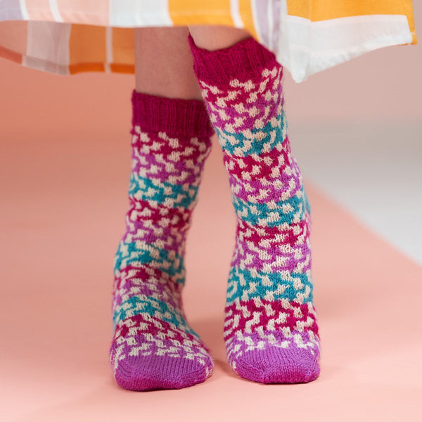 Happy Feet Socks Collection:  Hand knitted sock designs by Winwick Mum
