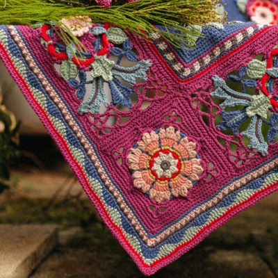 The Fruit Garden Crochet Blanket by Jane Crowfoot