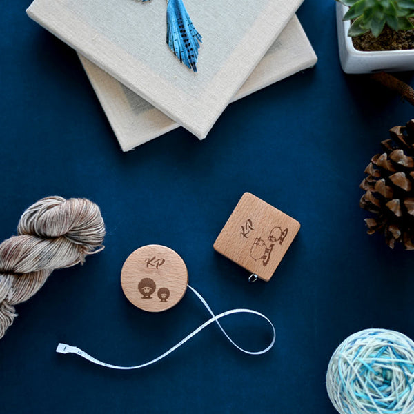 Knit Pro Beech Wood retractable Tape Measure